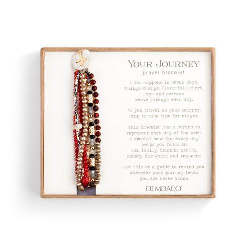 Beaded Prayer Bracelet - Garnet - Jewelry