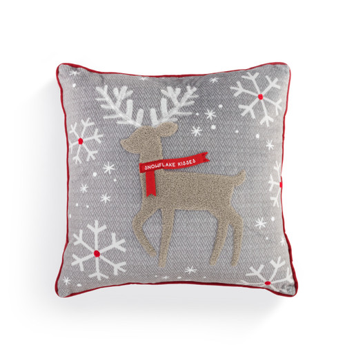 Grey Deer Pillow