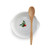 Cardinal and Holly Holiday Appetizer Bowl with Spoon