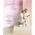 Light pink grandparents day advertisement with two woman figurines in white sitting together above white dog figurine