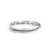 silver bangle with cursive sentiment etched into inside and outside