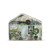 House figurine -multicolor with 'take flight life is amazing' next to white dove, small plant - gold key on roof