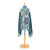 Scarf Vest - Floral on Heathered Blue - Fashion Apparel