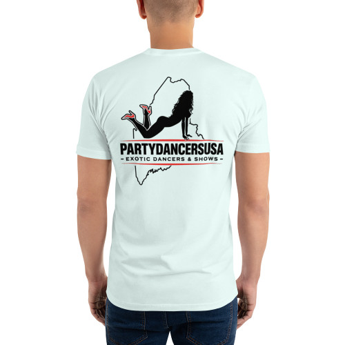 PartyDancersUSA MerchStop T-Shirt – “PartyDancersUSA Exotic Dancers and Shows" - Maine Logo - Limited Edition Run