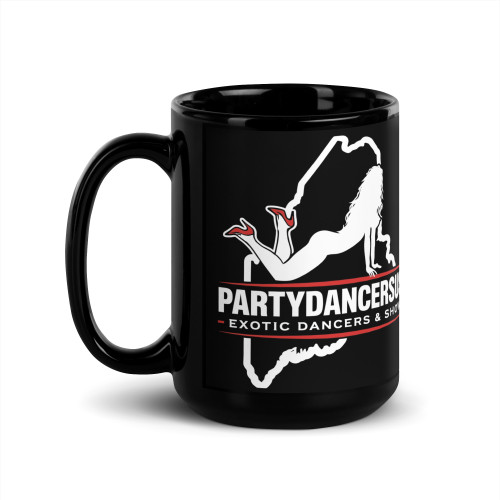 Black Camp Mug - PartyDancersUSA Maine Logo