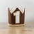 Brown & Gold Felt Party Crown