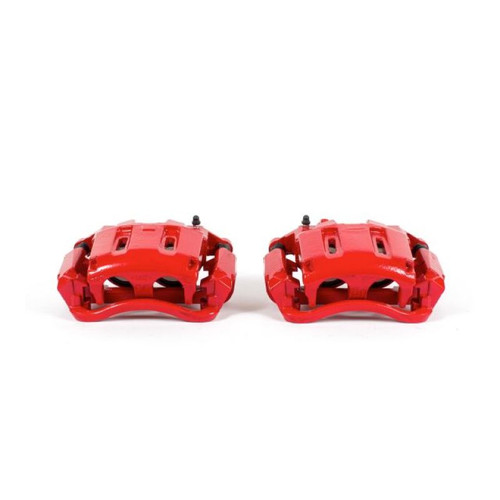 Power Stop 05-12 Ford F-350 Super Duty Front Red Calipers w/Brackets - Pair Power Stop 05-12 Ford F-350 Super Duty Front Red Calipers w/Brackets - Pair