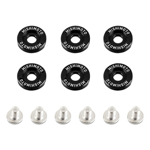 Mishimoto Large Fender Washer Kit (6pcs) - Black