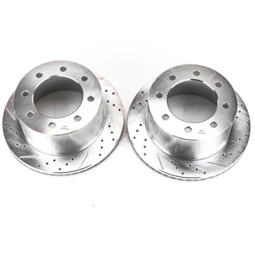Power Stop 03-08 Chevrolet Express 3500 Rear Evolution Drilled & Slotted Rotors - Pair Power Stop 03-08 Chevrolet Express 3500 Rear Evolution Drilled & Slotted Rotors - Pair