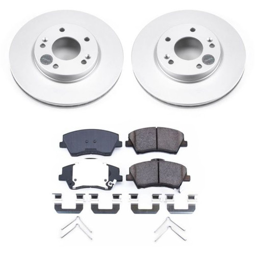 Power Stop 17-19 Hyundai Ioniq Front Z17 Evolution Geomet Coated Brake Kit Power Stop 17-19 Hyundai Ioniq Front Z17 Evolution Geomet Coated Brake Kit
