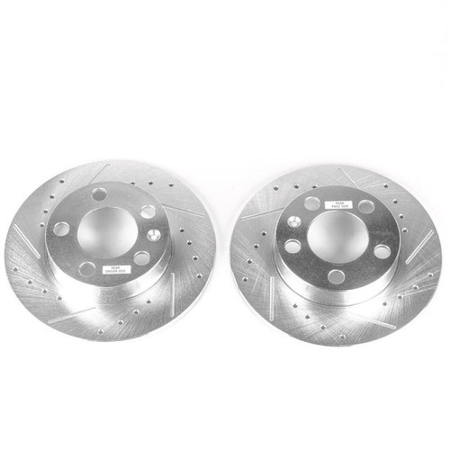 Power Stop 99-06 Audi TT Rear Evolution Drilled & Slotted Rotors - Pair Power Stop 99-06 Audi TT Rear Evolution Drilled & Slotted Rotors - Pair