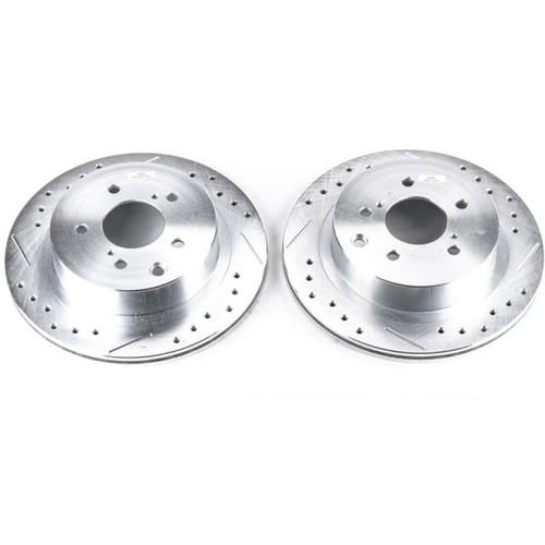 Power Stop 89-96 Nissan 300ZX Rear Evolution Drilled & Slotted Rotors - Pair Power Stop 89-96 Nissan 300ZX Rear Evolution Drilled & Slotted Rotors - Pair