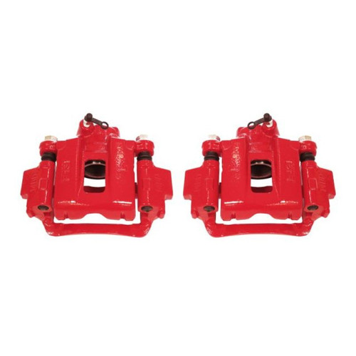 Power Stop 03-09 Toyota 4Runner Rear Red Calipers w/Brackets - Pair