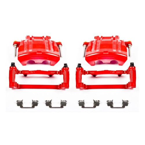 Power Stop 2012 Chrysler 300 Front Red Calipers w/Brackets - Pair Power Stop 2012 Chrysler 300 Front Red Calipers w/Brackets - Pair