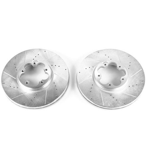 Power Stop 15-19 Ford Transit-150 Front Evolution Drilled & Slotted Rotors - Pair Power Stop 15-19 Ford Transit-150 Front Evolution Drilled & Slotted Rotors - Pair