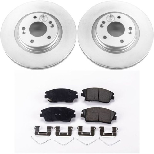 Power Stop 17-19 Hyundai Elantra Front Z17 Evolution Geomet Coated Brake Kit Power Stop 17-19 Hyundai Elantra Front Z17 Evolution Geomet Coated Brake Kit