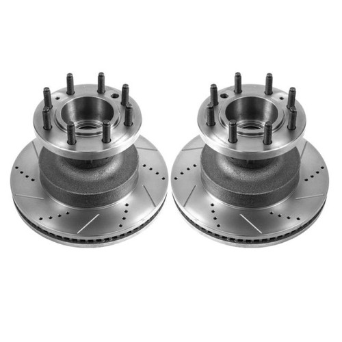 Power Stop 08-19 Ford E-350 Super Duty Front Evolution Drilled & Slotted Rotors - Pair Power Stop 08-19 Ford E-350 Super Duty Front Evolution Drilled & Slotted Rotors - Pair
