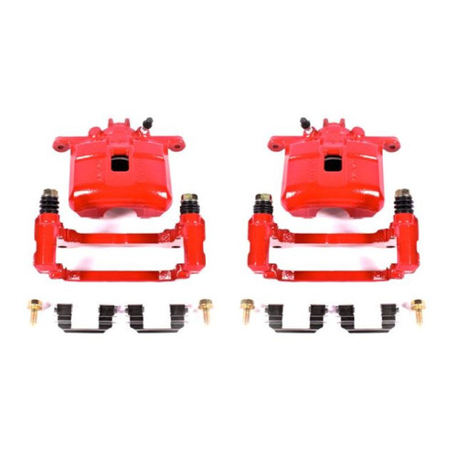 Power Stop 02-06 Acura RSX Front Red Calipers w/Brackets - Pair S2808