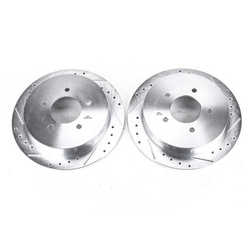 Power Stop 97-00 Ford Expedition Rear Evolution Drilled & Slotted Rotors - Pair Power Stop 97-00 Ford Expedition Rear Evolution Drilled & Slotted Rotors - Pair