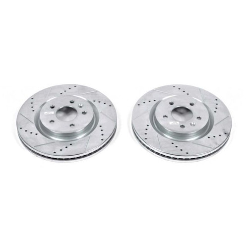 Power Stop 11-19 Ford Explorer Front Evolution Drilled & Slotted Rotors - Pair Power Stop 11-19 Ford Explorer Front Evolution Drilled & Slotted Rotors - Pair