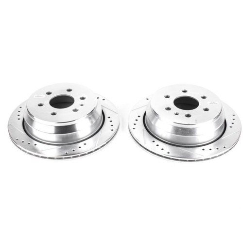 Power Stop 15-19 Chevrolet Colorado Rear Evolution Drilled & Slotted Rotors - Pair Power Stop 15-19 Chevrolet Colorado Rear Evolution Drilled & Slotted Rotors - Pair