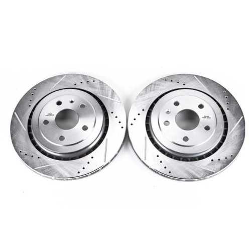Power Stop 16-18 Cadillac ATS Rear Evolution Drilled & Slotted Rotors - Pair Power Stop 16-18 Cadillac ATS Rear Evolution Drilled & Slotted Rotors - Pair
