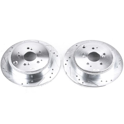 Power Stop 01-06 Acura MDX Rear Evolution Drilled & Slotted Rotors - Pair Power Stop 01-06 Acura MDX Rear Evolution Drilled & Slotted Rotors - Pair