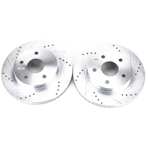 Power Stop 07-09 Chrysler Aspen Front Evolution Drilled & Slotted Rotors - Pair Power Stop 07-09 Chrysler Aspen Front Evolution Drilled & Slotted Rotors - Pair