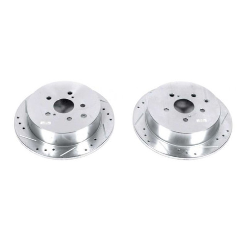 Power Stop 10-15 Lexus RX350 Rear Evolution Drilled & Slotted Rotors - Pair Power Stop 10-15 Lexus RX350 Rear Evolution Drilled & Slotted Rotors - Pair
