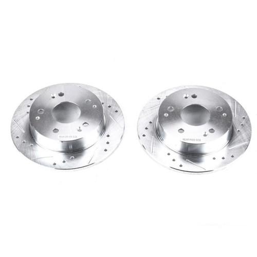Power Stop 97-98 Acura Integra Rear Evolution Drilled & Slotted Rotors - Pair Power Stop 97-98 Acura Integra Rear Evolution Drilled & Slotted Rotors - Pair