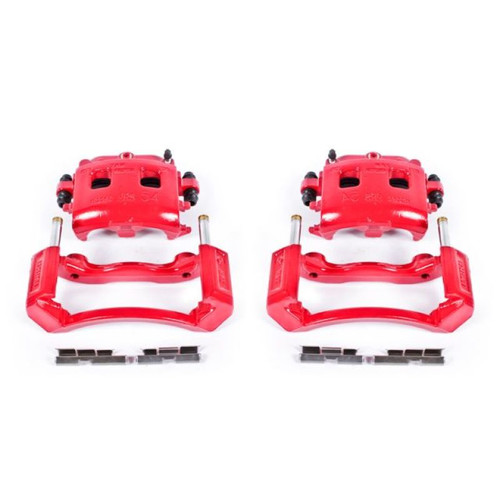 Power Stop 02-05 Dodge Ram 1500 Front Red Calipers w/Brackets - Pair