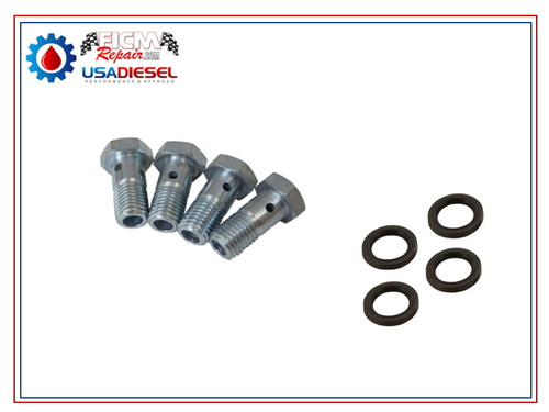 OLD Style 6.0L Banjo - Stock 6.0L flow w/ check valve (set of 2)