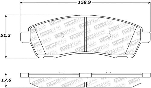 StopTech Street Select Brake Pads 305.07570