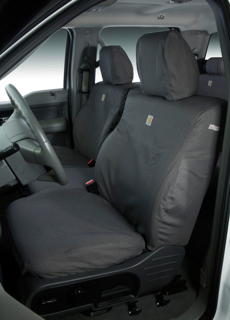 Covercraft 08-10 Ford SD Carhartt SeatSaver Custom Front Row Seat Covers - Gravel