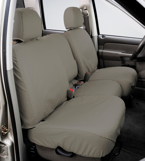 Covercraft 09-14 Ford F150/11-16 Polycotton SeatSaver Custom Front Row Seat Covers - Misty Grey
