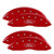 MGP 4 Caliper Covers Engraved Front & Rear Oval logo/Ford Red finish silver ch 10120SFRDRD