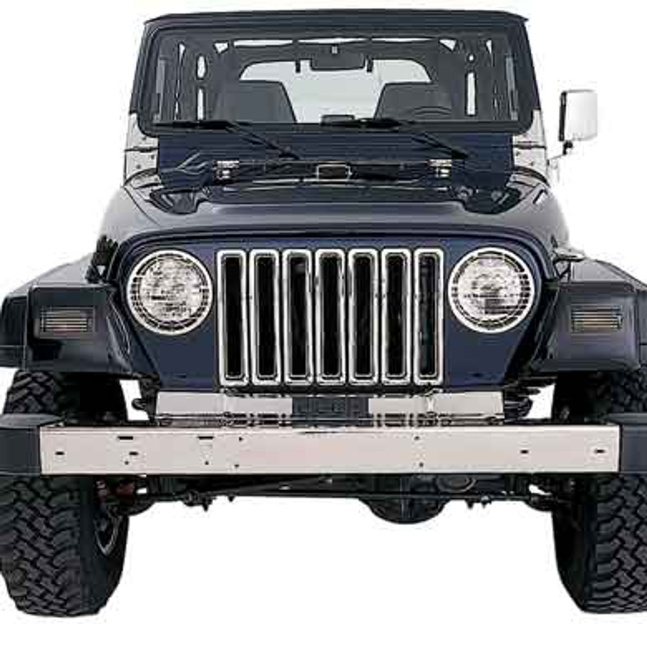 Chrome Grille Inserts for Wrangler TJ & LJ 1987-2006 - JPFEDERATION