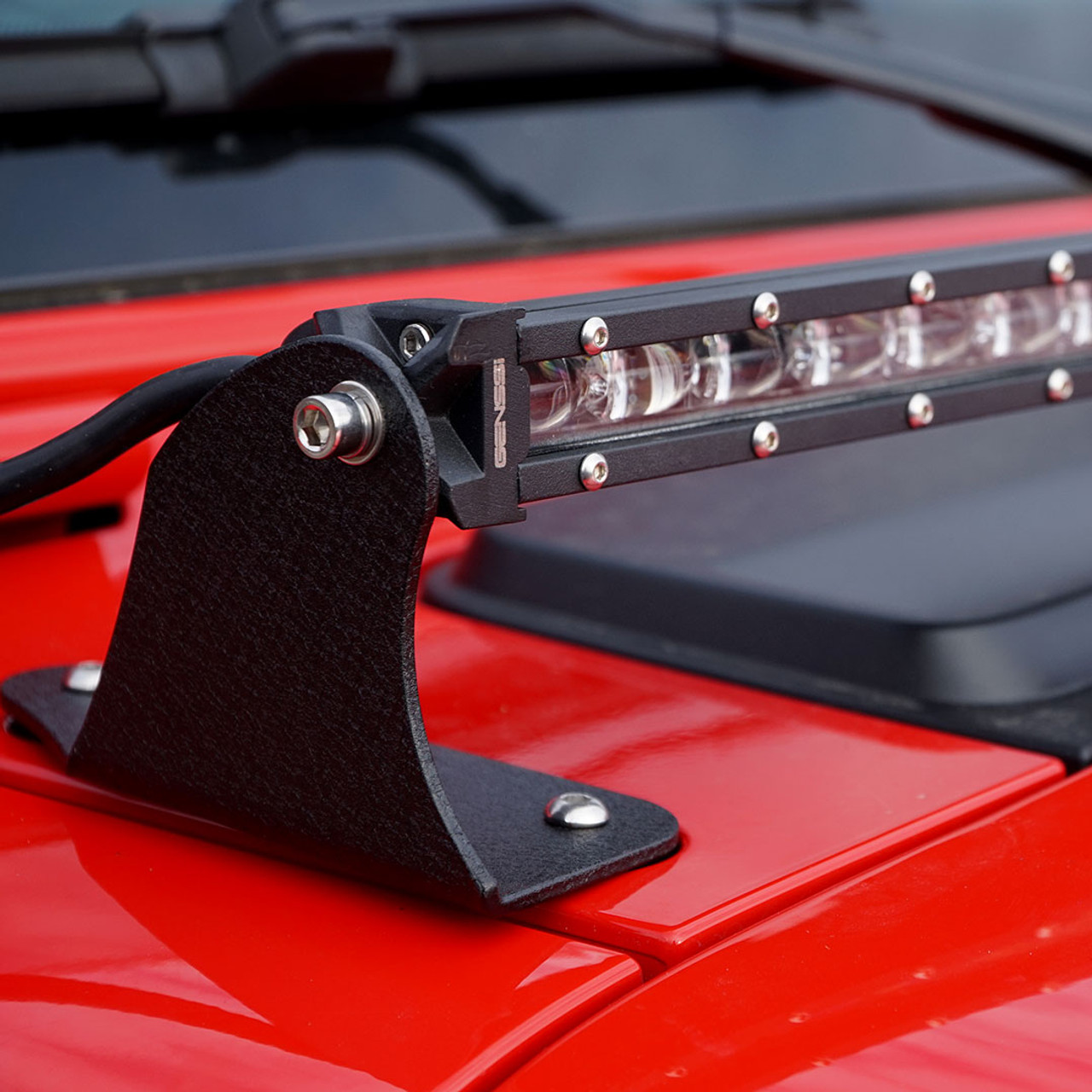 52 Light Bar Hood Mount Kit For 2018-2023 Jeep Wrangler JL Gladiator