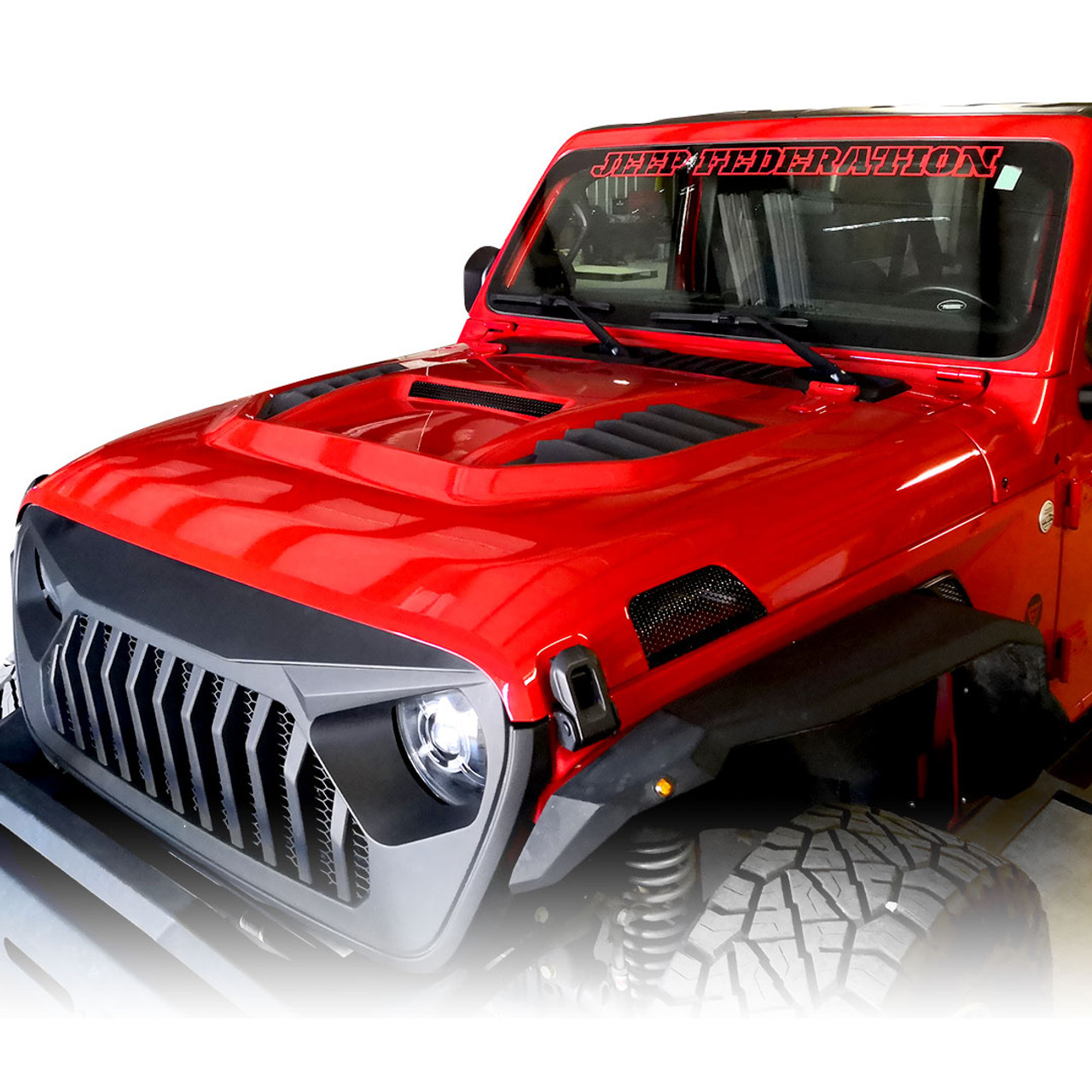Full Set Interior Decoration Trim Kit for Jeep Wrangler JL 2018-2023 Red -  JPFEDERATION