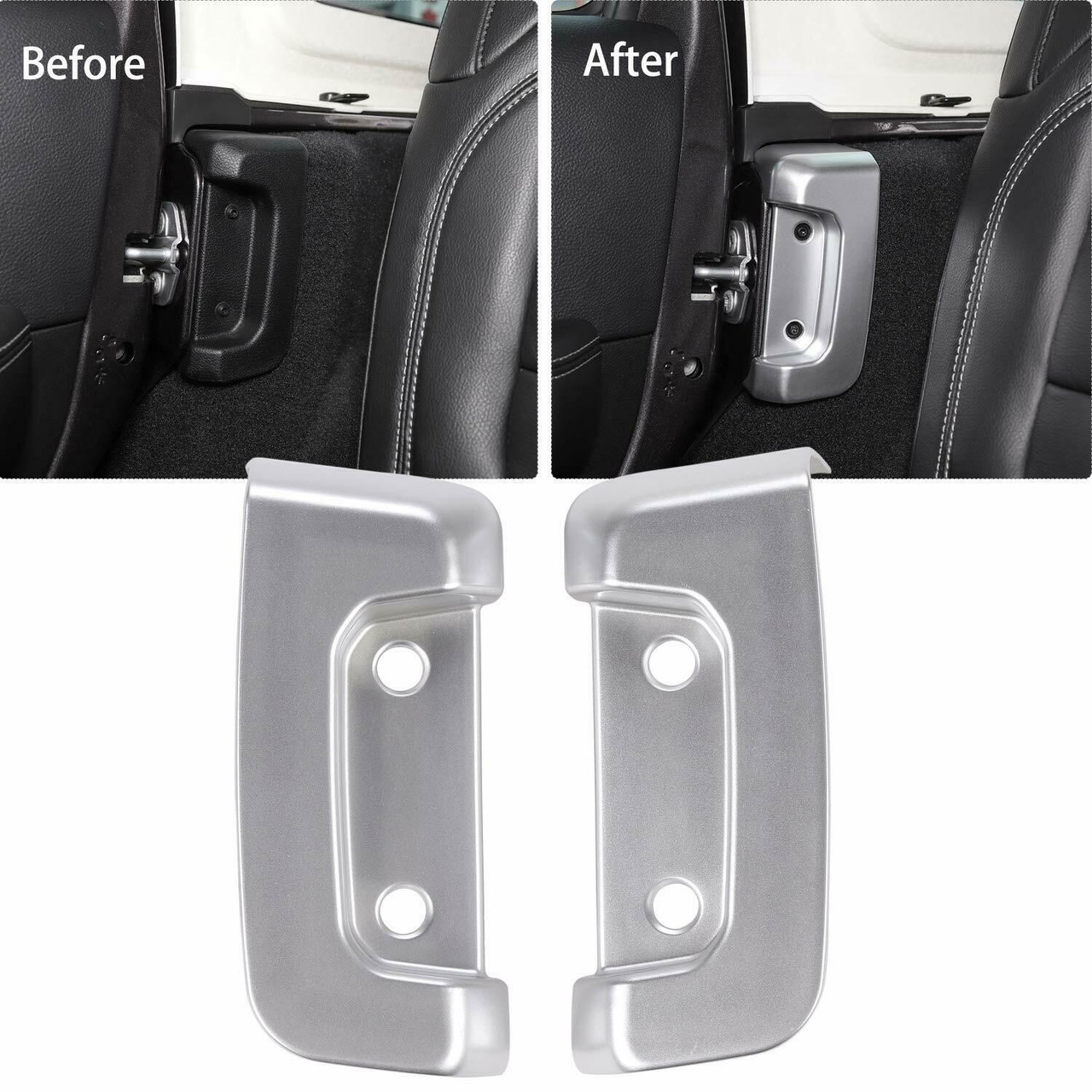 Rear Door Lock Protection Buckle Cover Trim for Jeep Wrangler JL