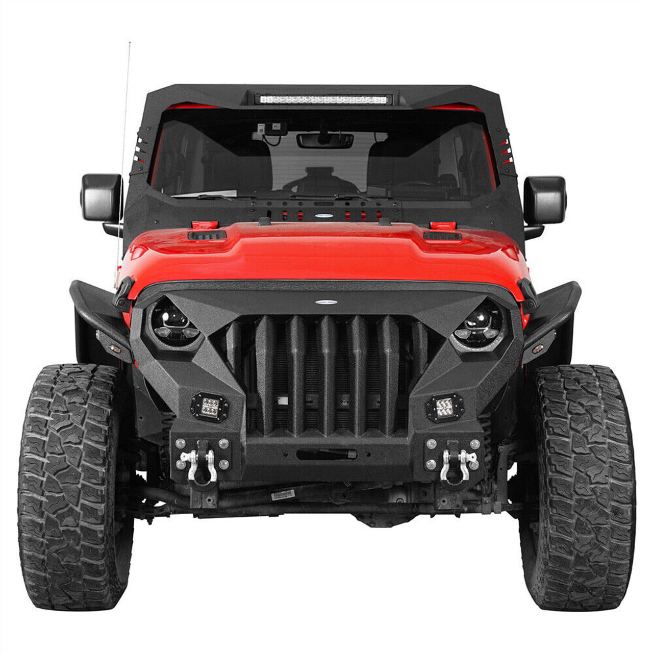 Front And Rear Tube Fender Flares with Removable LED Turn Signals