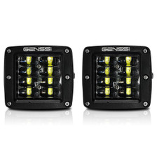 Four Row Cube Pod LED 3 Inches Auxiliary Lights Black (PAIR) Four Row Cube Pod LED 3 Inches Auxiliary Lights Black (PAIR)