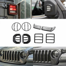 Headlight Wheel Eyebrow Side Turn Signal Tail Light Cover Kit For Jeep Wrangler JL 2018-2023 Headlight Wheel Eyebrow Side Turn Signal Tail Light Cover Kit For Jeep Wrangler JL 2018-2023