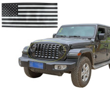 Front Grille Insert American Flag Mesh for Jeep  Wrangler JL 2018-2023  Front Grille Insert American Flag Mesh for Jeep  Wrangler JL 2018-2023