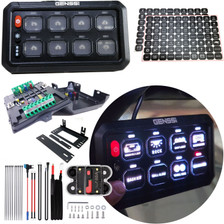 8 Gang Switch Box Panel Relay Kit RGB Multi-Color - JPFEDERATION