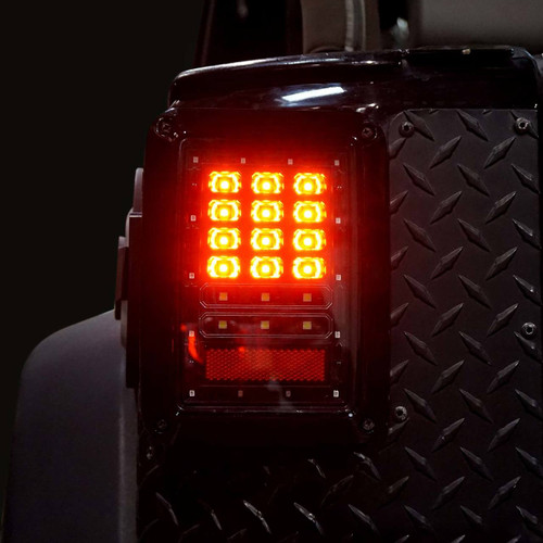 XPE Smoked LED Tail Lights for Wrangler JK 2007-2018 - JPFEDERATION