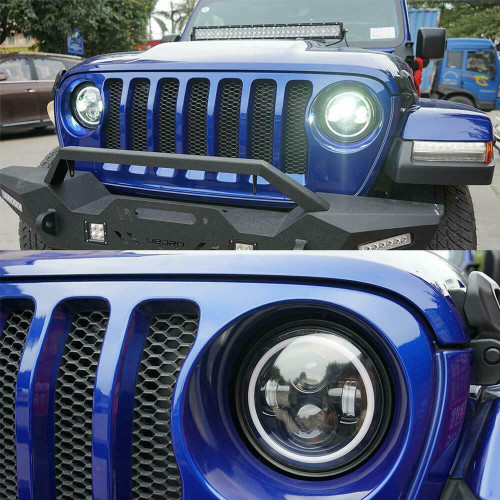 u-Box 7inch Headlight Replacement Mount Bracket Ring Jeep Wrangler JK 2007-2018
