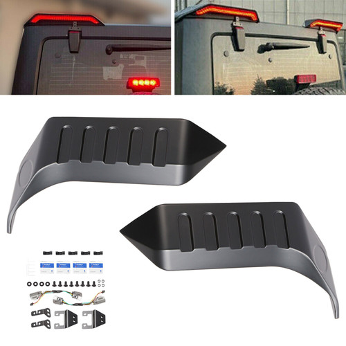 Rear Roof Top Spoiler Wing LED Taillights for Jeep Wrangler JK and JL  2007-2020 - JPFEDERATION