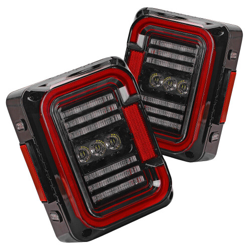 LED Tail Lights Brake Reverse Turn Signals DRL for Jeep Wrangler