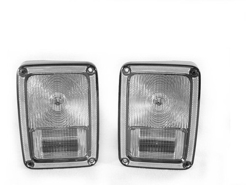  Clear Rear Tail Lights For Jeep Wrangler JK 2D / 4D 2007-2012 